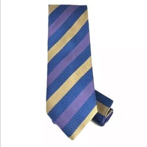 Setazone Men's Tie Hanky Royal Blue Khaki Lavender Charcoal Gray 100% Silk 4"